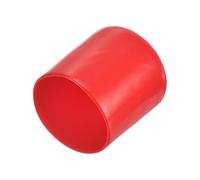 sourcing map 20pcs Rubber End Caps 29mm ID Vinyl Round Tube Bolt Cap Cover Thread Protectors Red