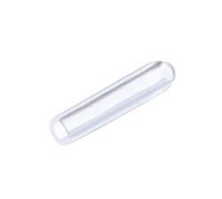sourcing map 20pcs Rubber End Caps 2mm ID Vinyl PVC Round Tube Bolt Cap Cover Screw Thread Protectors Clear