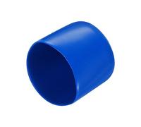 sourcing map 20pcs Rubber End Caps 38mm ID Vinyl PVC Round Tube Bolt Cap Cover Screw Thread Protectors Blue