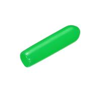 sourcing map 20pcs Rubber End Caps 3mm(1/8") ID Vinyl PVC Round Tube Bolt Cap Cover Screw Thread Protectors Green