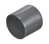 sourcing map 20pcs Rubber End Caps 48mm ID Vinyl Round Tube Bolt Cap Cover Thread Protectors Dark Grey
