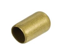 sourcing map 20pcs Rubber End Caps 8.5mm ID Vinyl Round Tube Bolt Cap Cover Thread Protectors Gold