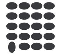 sourcing map 20Pcs Rubber Solid Discs Washers, 28mm OD x 1mm Thick Anti Slip Bumper Pads Non-Adhesive Rubber Spacers Flat Round Gasket Pad for Furniture Appliances DIY Craft, Black