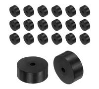 sourcing map 20Pcs Rubber Vibration Isolation Washers, 50mm OD x 10mm ID x 20mm Thick Rubber Spacers Bushing, Mechanical Vibration Damping Pads