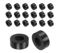 sourcing map 20Pcs Rubber Vibration Isolation Washers, 50mm OD x 27mm ID x 20mm Thick Rubber Spacers Bushing, Mechanical Vibration Damping Pads