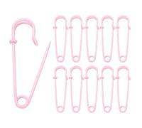 sourcing map 20pcs Safety Pins 2.48 Inch (63mm) Baked Paint Steel Large Safety Pin Heavy Duty Sewing Safety Pins Bulk for Clothes Sewing Arts DIY Crafts, Pink