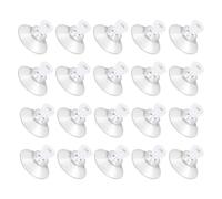 sourcing map 20Pcs Screw Suction Cup, 32mm/1.26" Glass Suction Pads Clear PVC Strong Sucker Pad Holder with M4x8mm Screw Nut for Bathroom Wall Door Window Car Shade