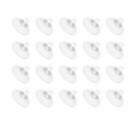 sourcing map 20Pcs Screw Suction Cup, 41mm/1.61" Glass Suction Pads Clear PVC Strong Sucker Pad Holder with M4x10mm Screw Nut for Bathroom Wall Door Window Car Shade