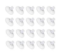 sourcing map 20Pcs Screw Suction Cup, 41mm/1.61" Glass Suction Pads Clear PVC Strong Sucker Pad Holder with M4x8mm Screw Nut for Bathroom Wall Door Window Car Shade