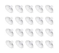 sourcing map 20Pcs Screw Suction Cup, 48mm/1.89" Glass Suction Pads Clear PVC Strong Sucker Pad Holder with M4x10mm Screw Nut for Bathroom Wall Door Window Car Shade