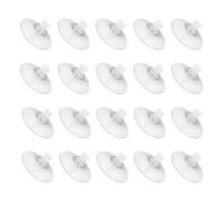 sourcing map 20Pcs Screw Suction Cup, 53mm/2.09" Glass Suction Pads Clear PVC Strong Sucker Pad Holder with M4x10mm Screw Nut for Bathroom Wall Door Window Car Shade
