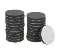 sourcing map 20pcs Scrubber Scouring Pads 800 Grits 3 Inch Drill Power Brush Hoop and Loop Surface Conditioning Disc Drill Scuffing Disc Scrub Pads for Home Kitchen Cleaning, Grey