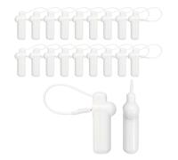 sourcing map 20Pcs Security Hard Tags - Reusable RF 8.2MHz One-piece Retail Security Clothes Hard Tags with Lanyards, Fits Clothing/Shoes/Hats, White