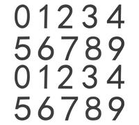 sourcing map 20Pcs Self Adhesive Mailbox Numbers, 2.8" Acrylic Door Address Sign Stickers, Raised 3D Effect, for Residence, Apartment, Office Room, Mailbox (Number 0-9, Black)
