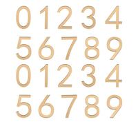 sourcing map 20Pcs Self Adhesive Mailbox Numbers, 2" Acrylic Door Address Sign Stickers, Raised 3D Effect, for Residence, Apartment, Office Room, Mailbox (Number 0-9, Gold Tone)