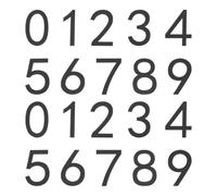 sourcing map 20Pcs Self Adhesive Mailbox Numbers, 2" Acrylic Door Address Sign Stickers, Raised 3D Effect, for Residence, Apartment, Office Room, Mailbox (Number 0-9, Black)