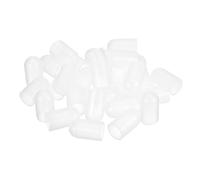 sourcing map 20Pcs Silicone End Caps, 13mm(1/2") ID 19mm(3/4") Height Round Rubber Elastic Screw Thread Protectors Soft Flexible Screw Bolt Covers Caps for Metal Tube Rod Bolt, Clear