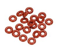 sourcing map 20pcs Silicone O-Ring 10mm OD 4mm ID 3mm Width Metric Sealing Gasket Plumbing VMQ Seal O-Ring Washer for Pressure Washer Air Gas Connections Auto Repair, Red