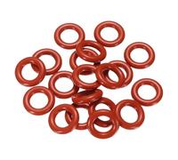 sourcing map 20pcs Silicone O-Ring 13mm OD 7mm ID 3mm Width Metric Sealing Gasket Plumbing VMQ Seal O-Ring Washer for Pressure Washer Air Gas Connections Auto Repair, Red