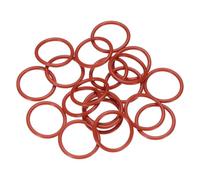 sourcing map 20pcs Silicone O-Ring 20mm OD 16mm ID 2mm Width Metric Sealing Gasket Plumbing VMQ Seal O-Ring Washer for Pressure Washer Air Gas Connections Auto Repair, Red