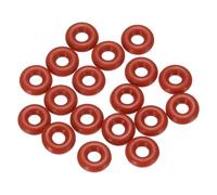 sourcing map 20pcs Silicone O-Ring 6mm OD 2mm ID 2mm Width Metric Sealing Gasket Plumbing VMQ Seal O-Ring Washer for Pressure Washer Air Gas Connections Auto Repair, Red