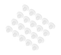 sourcing map 20pcs Silicone Snap in Locking Hole Plugs,2.5mm/0.1 Inch Mounting Diameter Narrow Groove Width 1.5mm Panel Seal Cover Round for Kitchen Bulkheads Waterproof Sealing Plugs Clear