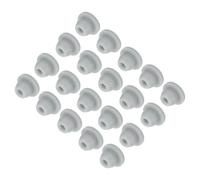 sourcing map 20pcs Silicone Snap in Locking Hole Plugs,5mm/0.2 Inch Mounting Diameter Narrow Groove Width 1.5mm Panel Seal Cover Round for Kitchen Bulkheads Waterproof Sealing Plugs Grey