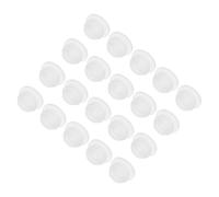 sourcing map 20pcs Silicone Snap in Locking Hole Plugs,8.5mm/0.3 Inch Mounting Diameter Narrow Groove Width 2mm Panel Seal Cover Round for Kitchen Bulkheads Waterproof Sealing Plugs Clear