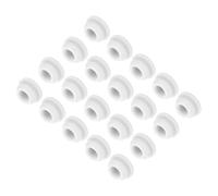 sourcing map 20pcs Silicone Snap in Locking Hole Plugs,9.5mm/0.4 Inch Mounting Diameter Narrow Groove Width 2mm Panel Seal Cover Round for Kitchen Bulkheads Waterproof Sealing Plugs White