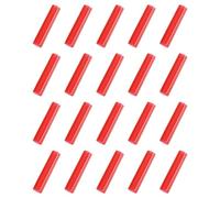 sourcing map 20Pcs Silicone Straw Tips, Metal Straw Covers, Soft Reusable Straws Tips Fit for 6mm/0.24" OD Stainless Steel Straws (Red)