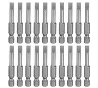 sourcing map 20pcs SL5 Slotted Screwdriver Bits 5.5mm Slotted Tip 1/4" Hex Shank 50mm (2") Long Magnetic Flat Head S2 Steel Screw Driver Drill Bits Industrial Power Screwdriver Bit