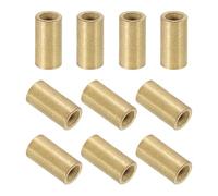 sourcing map 20Pcs Sleeve Bearings, 4mm Bore x 6mm OD x 12mm Length, Self-Lubricating Sintered Bronze Bushings
