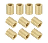 sourcing map 20Pcs Sleeve Bearings, 5mm Bore x 8mm OD x 10mm Length, Self-Lubricating Sintered Bronze Bushings