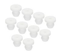 sourcing map 20Pcs Snap Rubber Grommet Plug Mount Dia 5mm ID 2.5mm Seal Anti-Scratch for Electrical Box Cable Pipe White