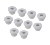 sourcing map 20Pcs Snap Rubber Grommet Plug Mount Dia 6.5mm ID 4mm Narrow Groove Width 2mm Seal Anti-Scratch for Electrical Box Cable Pipes Grey