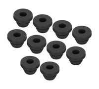sourcing map 20Pcs Snap Rubber Grommet Plug Mount Dia 7mm ID 4.5mm Narrow Groove Width 2mm Seal Anti-Scratch for Electrical Box Cable Pipes Black