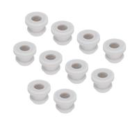 sourcing map 20Pcs Snap Rubber Grommet Plug Mount Dia 8mm ID 5.5mm Seal Anti-Scratch for Electrical Box Cable Pipe Grey