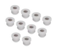 sourcing map 20Pcs Snap Rubber Grommet Plug Mount Dia 9.5mm ID 6.5mm Seal Anti-Scratch for Electrical Box Cable Pipe Grey
