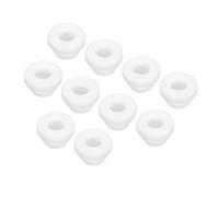 sourcing map 20Pcs Snap Silicone Rubber Grommet Plug Mount Dia 8mm ID 5.5mm Narrow Groove Width 2mm Seal Anti-Scratch Sleeves for Electrical Box Cable Pipes White