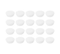 sourcing map 20Pcs Snug Plugs, Rubber Hole Plugs Round Soft Flexible Stopper Fit 15mm (0.59 Inch) Hole Dia., Waterproof Silicone Plug for Round Holes Sealing Kitchen Furniture, White