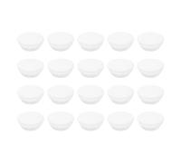 sourcing map 20Pcs Snug Plugs, Rubber Hole Plugs Round Soft Flexible Stopper Fit 16mm (0.63 Inch) Hole Dia., Waterproof Silicone Plug for Round Holes Sealing Kitchen Furniture, White