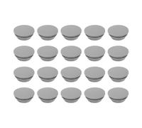 sourcing map 20Pcs Snug Plugs, Rubber Hole Plugs Round Soft Flexible Stopper Fit 16mm (0.63 Inch) Hole Dia., Waterproof Silicone Plug for Round Holes Sealing Kitchen Furniture, Gray