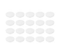 sourcing map 20Pcs Snug Plugs, Rubber Hole Plugs Round Soft Flexible Stopper Fit 25mm (0.98 Inch) Hole Dia., Waterproof Silicone Plug for Round Holes Sealing Kitchen Furniture, White
