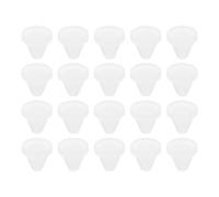 sourcing map 20Pcs Snug Plugs, Rubber Hole Plugs Round Soft Flexible Stopper Fit 5mm (0.2 Inch) Hole Dia., Waterproof Silicone Plug for Round Holes Sealing Kitchen Furniture, Translucent