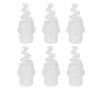 sourcing map 20Pcs Spiral Cone Nozzles, 1/2" Male PP Plastic Dust Remove Sprayer Atomization Sprinkler for Garden Watering Fire Proof Gas Cooling, White