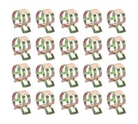 sourcing map 20pcs Spring Band Type Hose Clamps 14.5mm Fuel Line Hose Spring Clip Silicone Vacuum Hose Pipe Clamp Low Pressure Tube Clip Fastener, Colorful