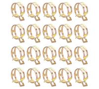 sourcing map 20pcs Spring Band Type Hose Clamps 26mm Fuel Line Hose Spring Clip Silicone Vacuum Hose Pipe Clamp Low Pressure Tube Clip Fastener, Colorful