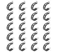 sourcing map 20pcs Stainless Steel Cable Clamp 1-7/16 Inch (36mm) Rubber Cushioned Conduit Clamps Wire Holder Strap Clips for Automotive Industrial Marine Household Installation Pipe Wire