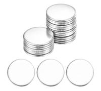 sourcing map 20Pcs Stainless Steel Disc Blank Stamping Tag Engraved Stainless Steel Round Charm Pendant 1.3mm(T) 20mm/0.79" for Pendant Bracelet Necklace Jewelry Making Earring