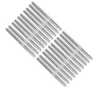 sourcing map 20pcs Straight Flute Thread Tap, 8-32 UNC Screw Threading Tapping Tool Thread Milling Machine Taps, High-Speed Steel 6542 (HSS 6542)